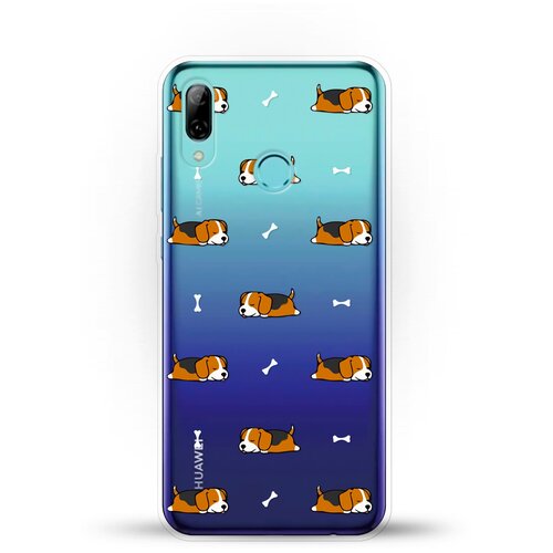 фото Силиконовый чехол бигли спят на huawei p smart (2019) andy & paul