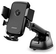 Автомобильный держатель Joyroom 15W Smart Wireless Charger Fast Charger Car Phone Holder Stand - Черный (JR-ZS213)