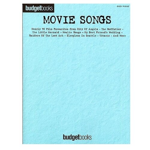 "Budgetbooks: movie songs"