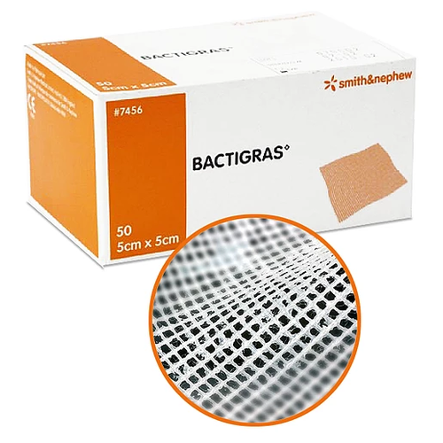 Bactigras / Бактиграс - абсорбирующая, марлевая повязка с хлоргексидина ацетатом. (15 х 20 см) 1 повязка