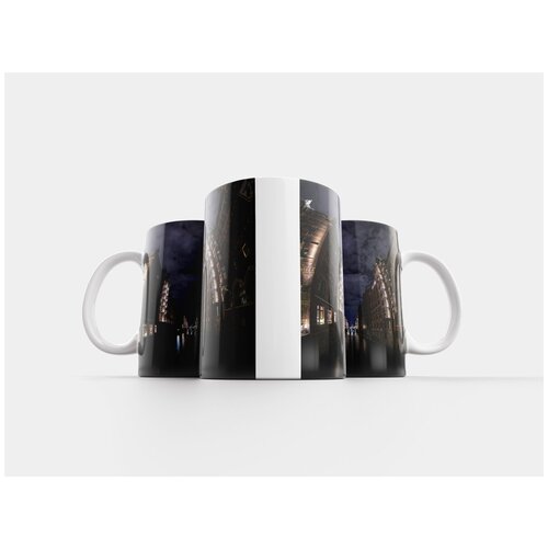 фото Кружка "городской канал, ночь, архитектуры" 320 мл lotsprints