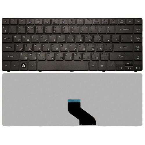 Клавиатура для ноутбука ACER Aspire 4810T черная аккумулятор для ноутбука acer aspire timeline 4810tg 734g32mn