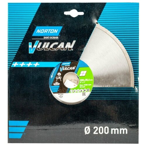 фото Диск алмазный для плитки norton vulcan tile 200х25.4 мм