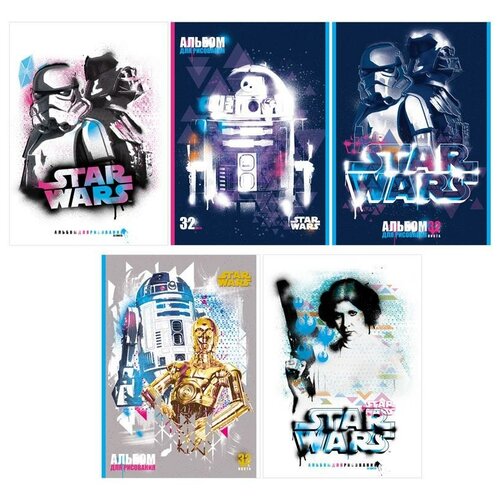 Альбом для рисования Lucas-Star Wars. Звездные войны, А4, 32 листа