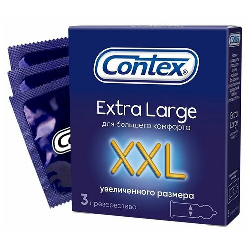 Презервативы Contex Extra Large, 3 шт. презервативы contex xxl extra large 12