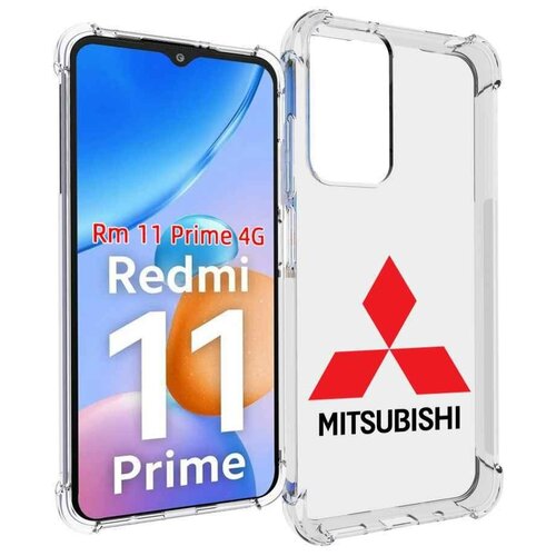 Чехол MyPads mitsubishi-3 для Xiaomi Redmi 11 Prime 4G задняя-панель-накладка-бампер чехол mypads tesla тесла 3 для xiaomi redmi 11 prime 4g задняя панель накладка бампер