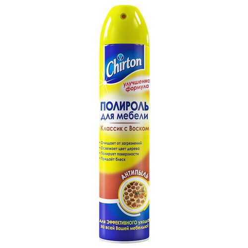 Chirton Полироль для мебели Chirton Антипыль-Классик 300мл, 2 шт.
