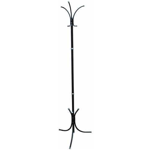 Вешалка-стойка Нова-5, 1,89 м, основание 46×52 см, 3 крючка, металл, черная