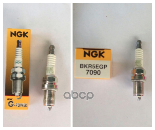 Свеча зажигания NGK Spark plug BKR5EGP для лег.авт. (7090) - фото №7