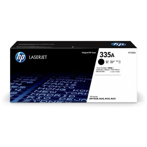 Картридж лазерный HP 335A W1335A черный оригинальный 1 шт. мфу лазерный hp laserjet pro m438n 8af43a a3 net белый черный