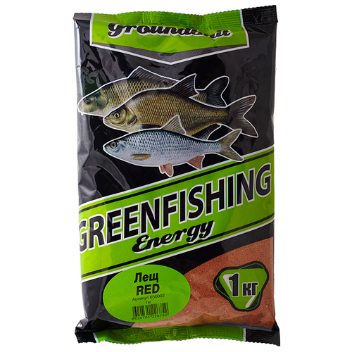Прикормочная смесь Greenfishing Energy Лещ RED оригинальная 1000 г