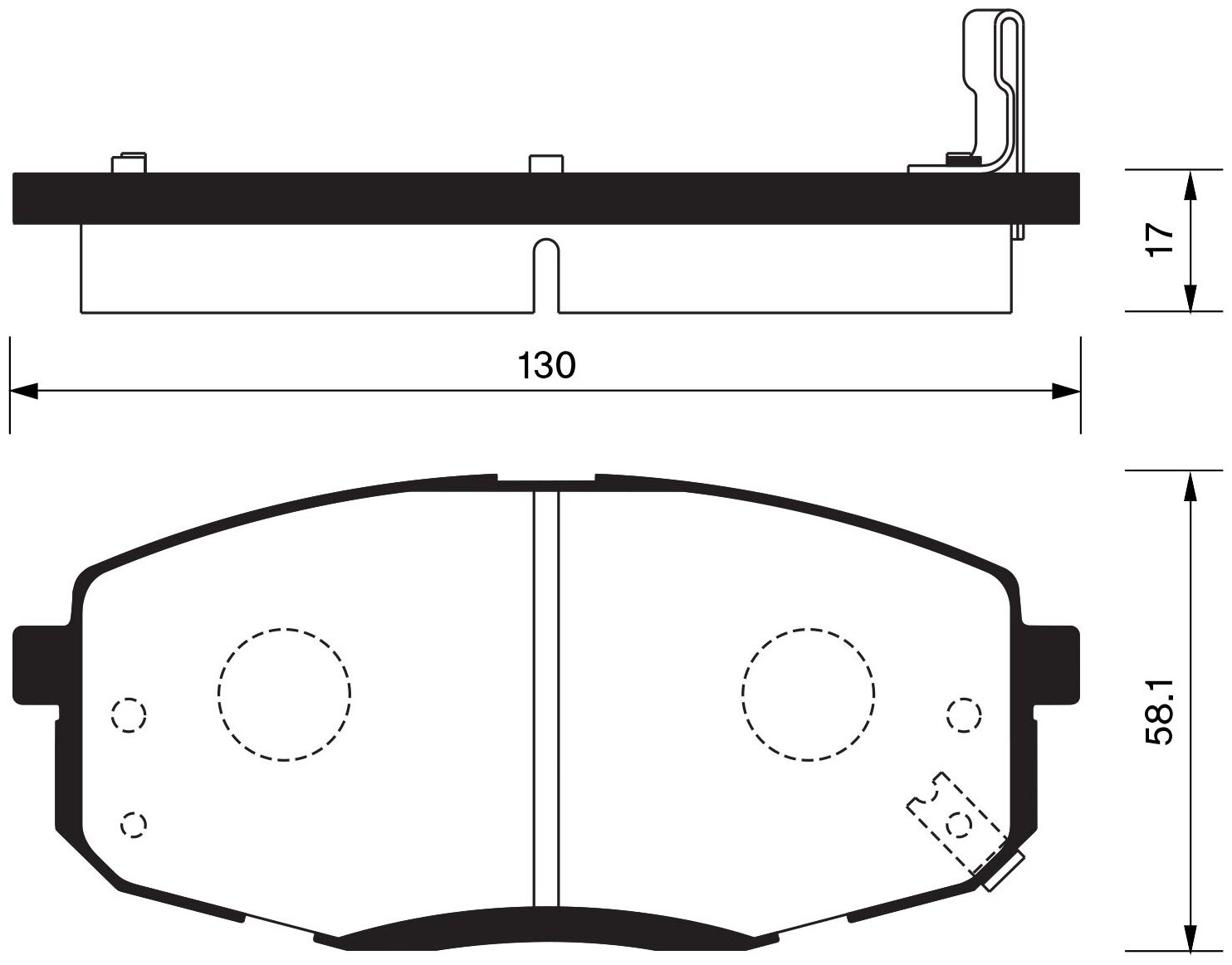 Дисковые тормозные колодки передние SANGSIN BRAKE SP1240 для Kia, Hyundai (4 шт.)