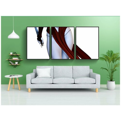 фото Набор модулных постеров для интерьера "вампир, хэллоуин, ужастик" 60x90 см. в тубусе, без рамки lotsprints