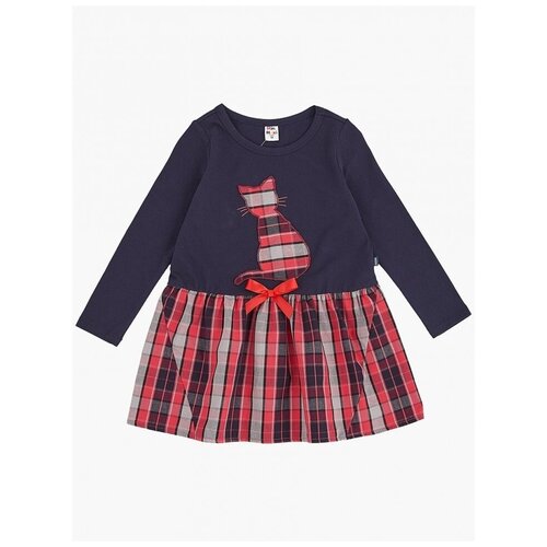 Платье для девочек Mini Maxi, модель 3737, цвет хаки/черный, размер 116