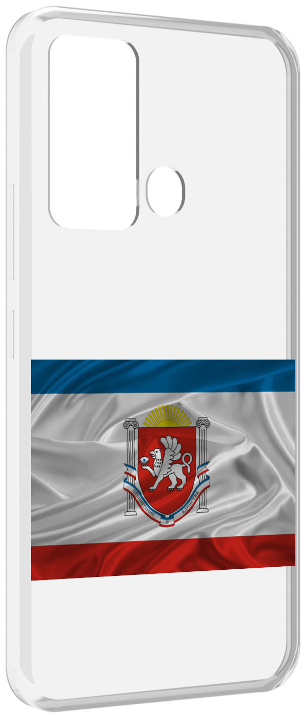 Чехол MyPads герб флаг крыма-1 для ITEl Vision 3 задняя-панель-накладка-бампер