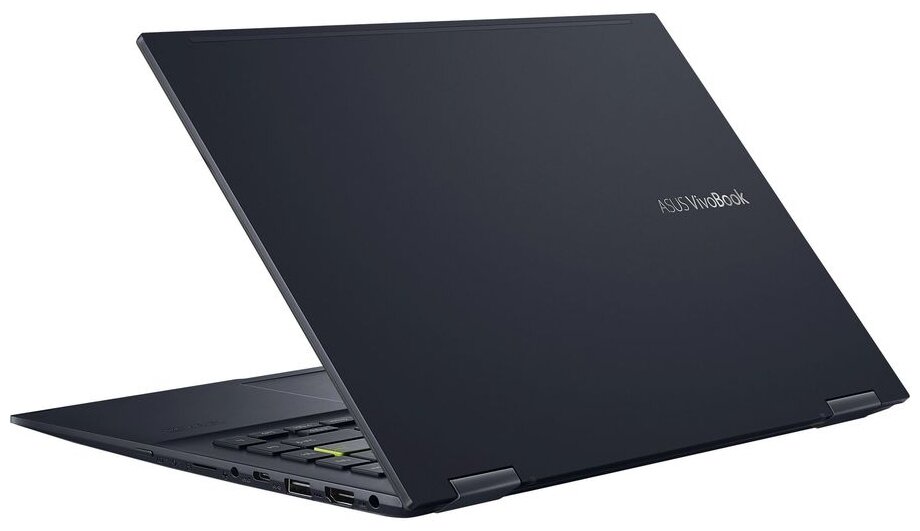 14 Ноутбук ASUS Vivobook Flip 14 TM420UA-EC161T 1920x1080 AMD Ryzen 5 5500U 21 ГГц RAM 8 ГБ SSD 256 ГБ AMD Radeon Graphics Windows 10 Home 90NB0U21-M000L0 черный