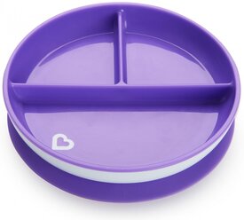 Тарелка Munchkin Stay Put Suction Plate (11213), фиолетовый