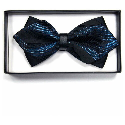 Черно-сине-голубая галстук бабочка 840213