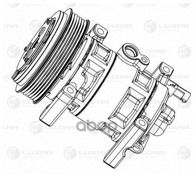 Компрессор Кондиц. Для А/М Лада 1117-19, 2170-72 Калина/Приора (Тип Panasonic) (Lcac 01272) Luzar арт. LCAC01272