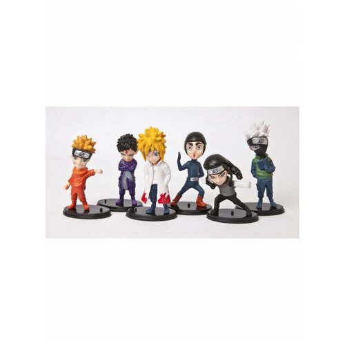 Набор фигурок Naruto / Наруто 20th gen: Какаши, Гаара, Рок Ли, Минато, Неджи (10см, 6шт)