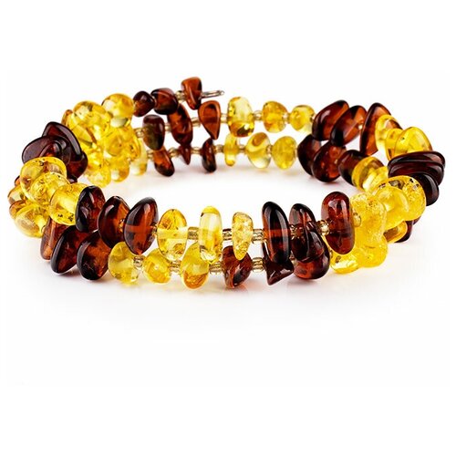 фото Amberholl браслет из натурального балтийского янтаря на струне в два оборота