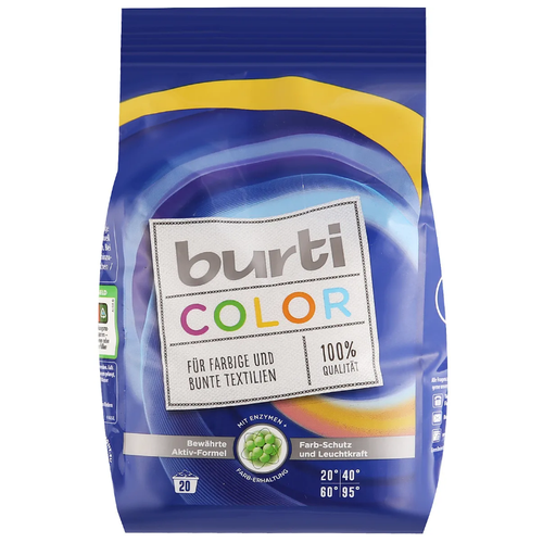 Стиральный порошок Burti Color, для цветного и тонкого белья, 1,5 кг