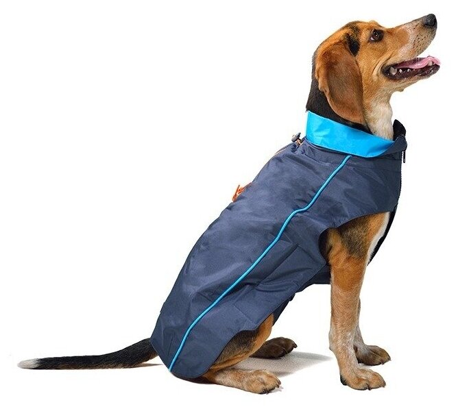 Dog Gone Smart Нано плащ-дождевик с флисовой подкладкой Nanobraker, синий, спинка 20 см