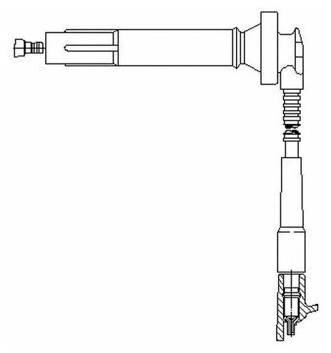 Провод высоковольтный Bremi 3A59E42 для Subaru Forester, Impreza, Legacy III, Outback