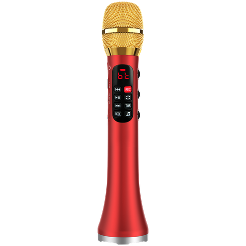 Профессиональный караоке-микрофон L-1038DSP 25W, красный