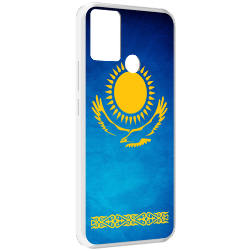 Чехол MyPads герб и флаг казахстана для Infinix Hot 11 Play задняя-панель-накладка-бампер