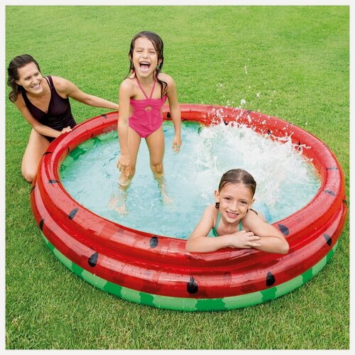 Изображение товара Детский надувной бассейн Арбуз 168*38 см, INTEX, 58448