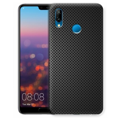 Дизайнерский силиконовый чехол для Huawei P20 Lite Металл силиконовый чехол дегустатор на huawei p20 lite