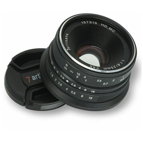 Объектив 7artisans 25mm F18 Fuji X черный 488000₽