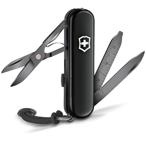 фото Нож перочинный victorinox signature lite onyx black 0.6226.31p 58мм 8функц. черный подар.коробка