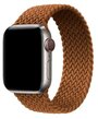 Монобраслет нейлоновый тканевый ремешок для умных часов Apple Watch Series 1-8 и Ultra - 42/44/45/49 мм (эпл вотч) размер M, коричневый