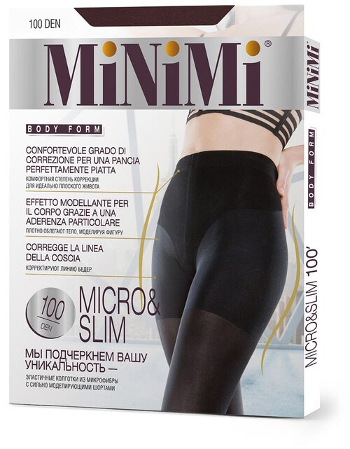 Колготки  MiNiMi Micro&Slim, 100 den, размер 4, красный