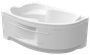 Ванна акриловая Радомир ирма 2, 149х96 (левая) фронтальная панель, полотенцедержатель, каркас
