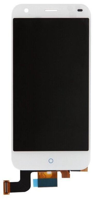 Дисплей (экран) в сборе с тачскрином для ZTE Blade S6 белый / 1280x720