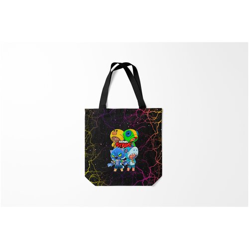 фото Сумка-шоппер / 40х40 см / геймерам / brawl stars leon quattro burnettie