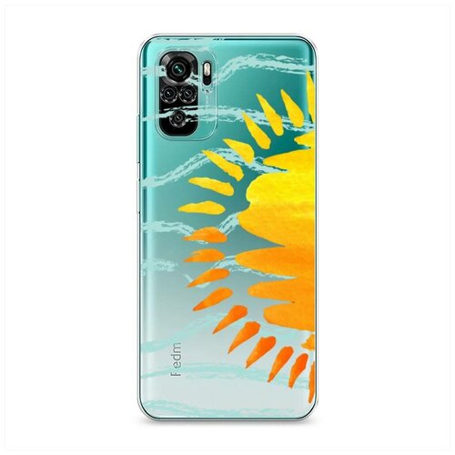 фото Силиконовый чехол "солнце и волны" на xiaomi redmi note 10 / сяоми редми нот 10 case place