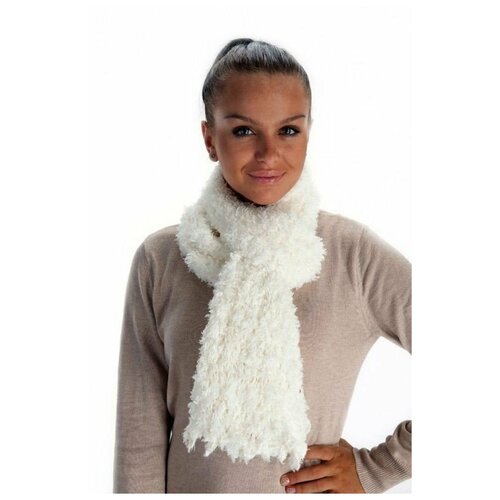 фото Шарф универсальный белый «чудо-шарфик» kz 0064 bradex