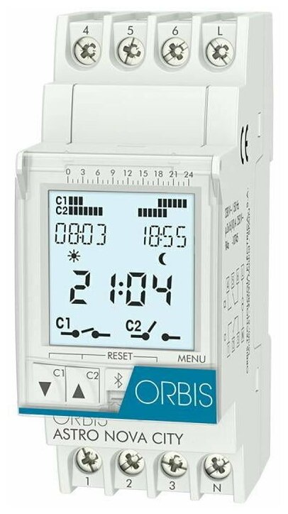 Таймер астрономический ASTRO NOVA CITY ORBIS OB178012 - фотография № 9