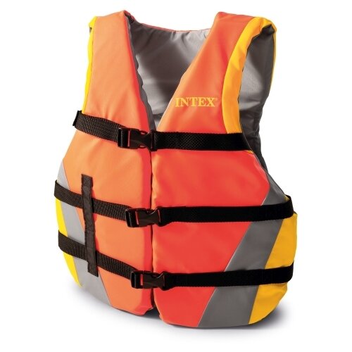 Жилет для плавания INTEX взрослый Swim Quietly 76-132 от 14 лет оранжевый 69681