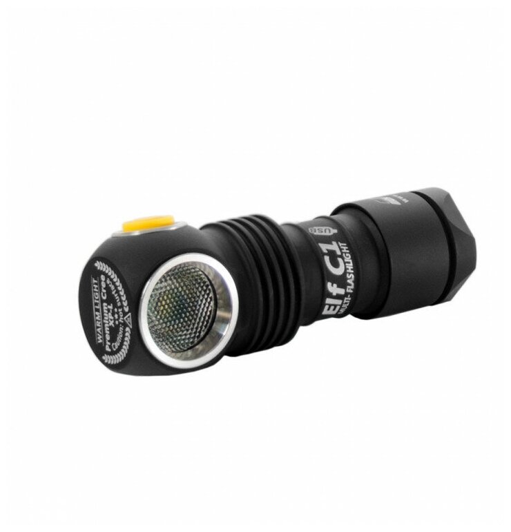 Универсальный фонарь ARMYTEK Elf C1 Micro-USB, черный / желтый [f05002w] - фото №9