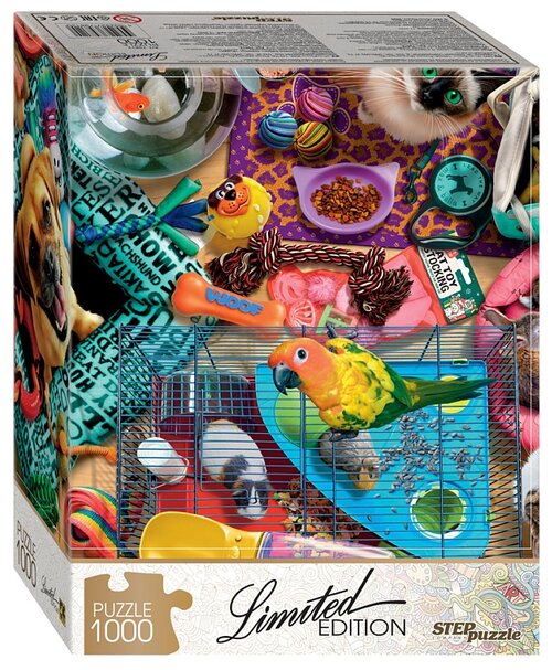 Пазл Step puzzle Limited Edition Домашние любимчики (79812), 1000 дет., 48х68х15.3 см, разноцветный