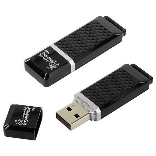USB 16GB Smart Buy Quartz чёрный 118500₽