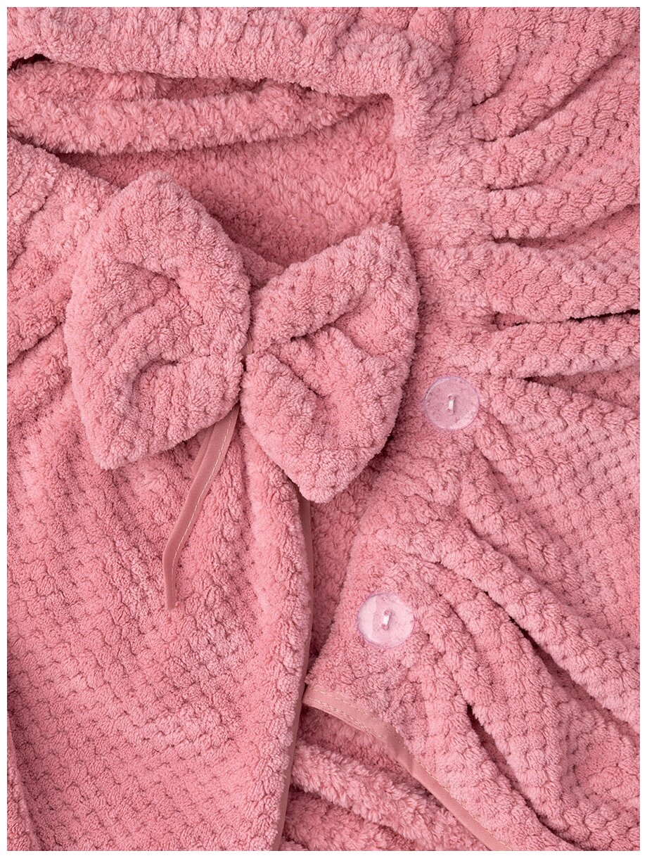 Юбка для сауны DeNASTIA 80х145см, соты, розовый - фотография № 3