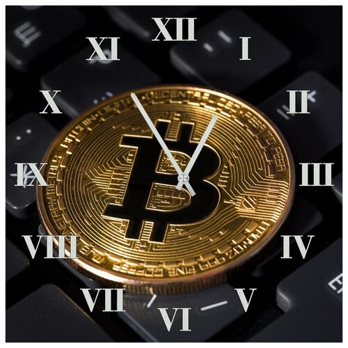 фото Svs настенные часы svs 3501926 монета на клавиатуре