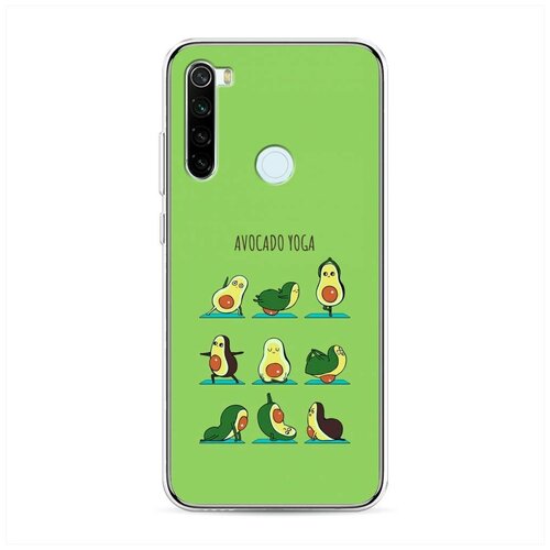 фото Силиконовый чехол "авокадо йога" на xiaomi redmi note 8t / сяоми редми нот 8т case place