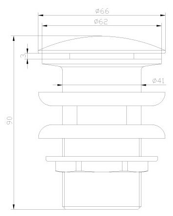 Донный клапан Lemark LM8500C